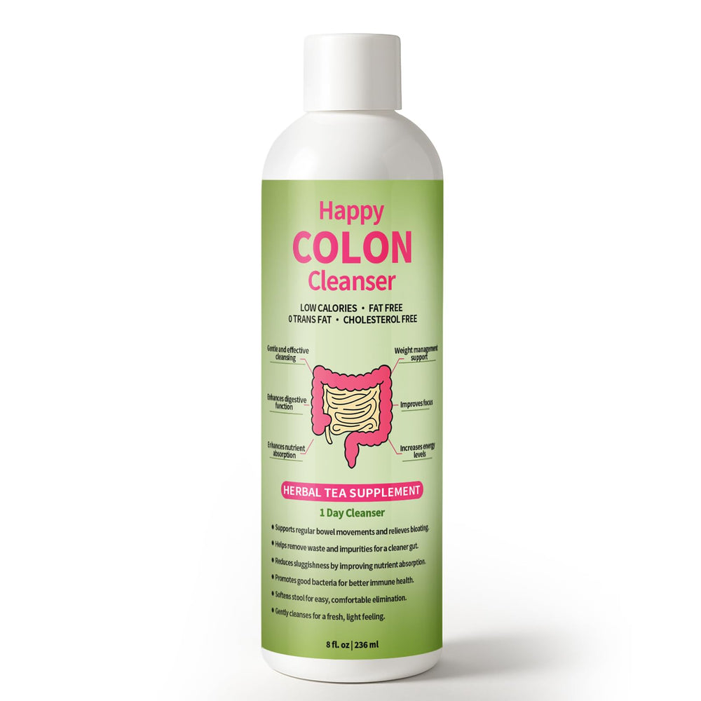 Front packaging view of 1 Day Happy Colon Cleanser