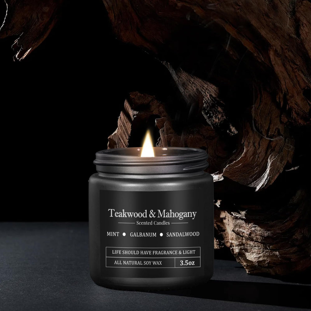 Gift-ready packaging and box display for the men candle set