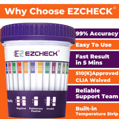 Wide-mouth urine collection cup for easy at-home testing