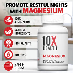 Cardiovascular health concept with magnesium illustration