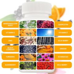 Front view of supplement bottle with label