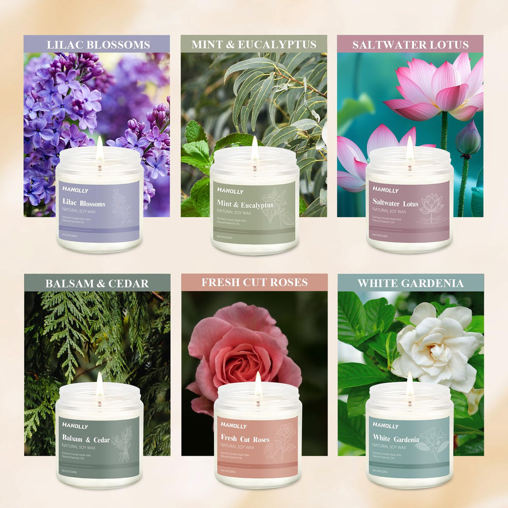Rose scented candle in frosted jar