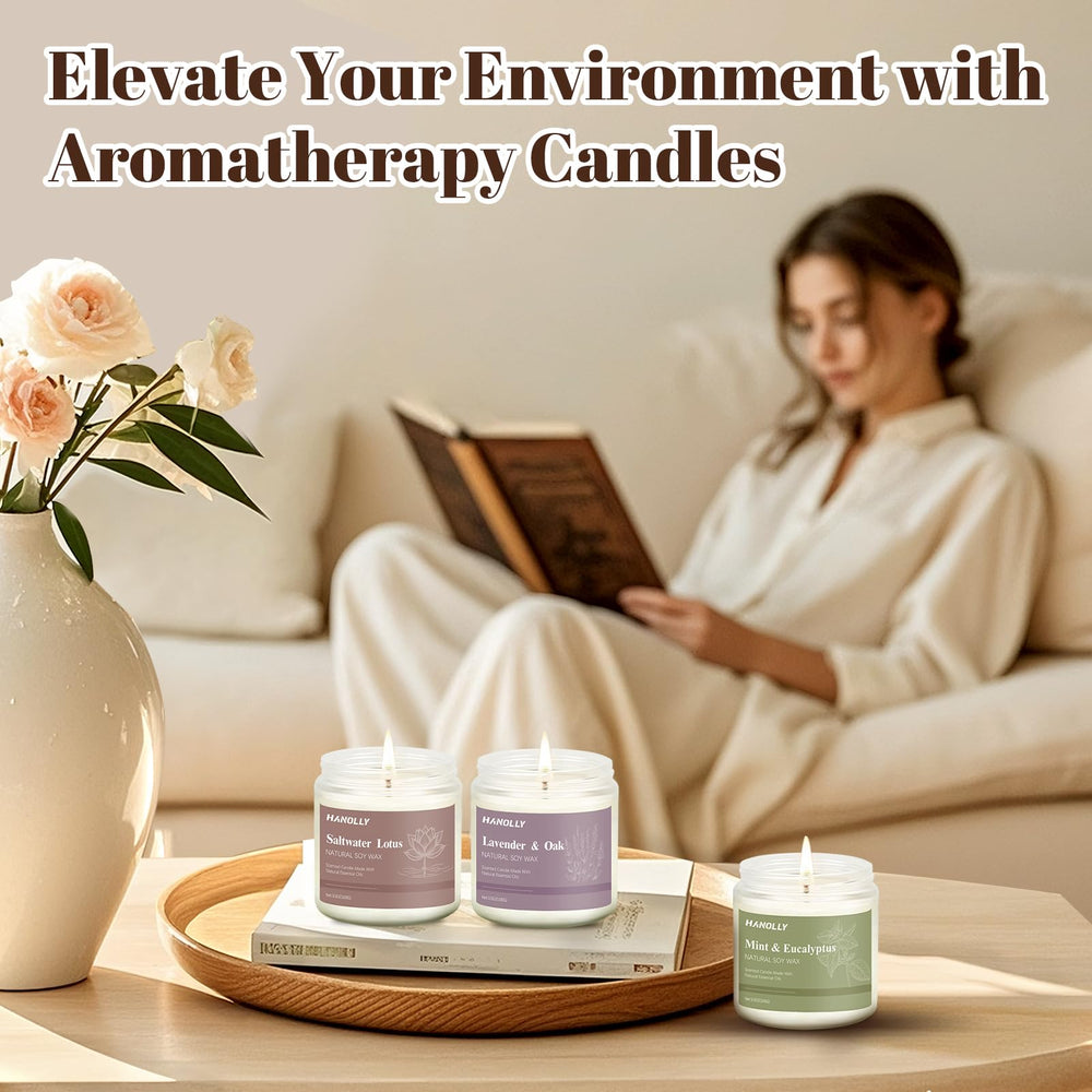 Sage and citrus scented candle from the collection