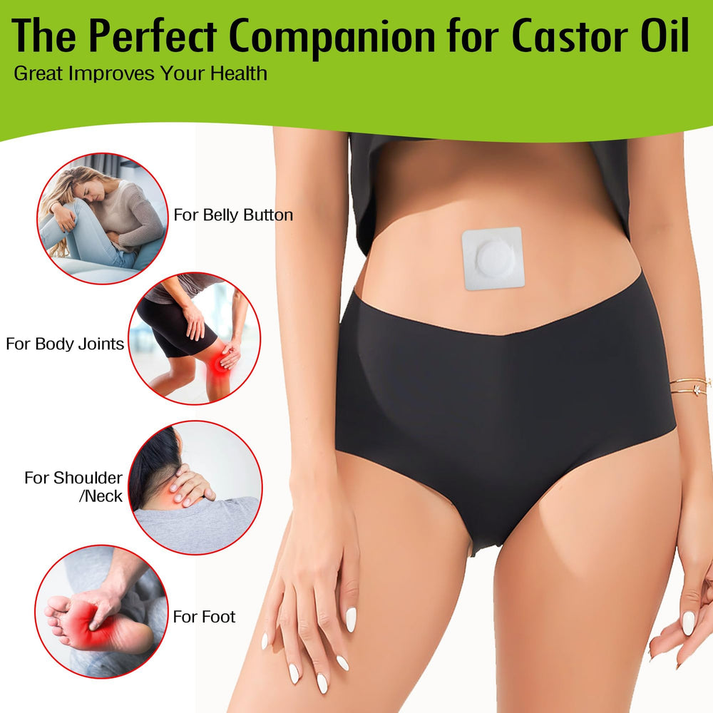 Waterproof outer layer of castor oil wrap patch