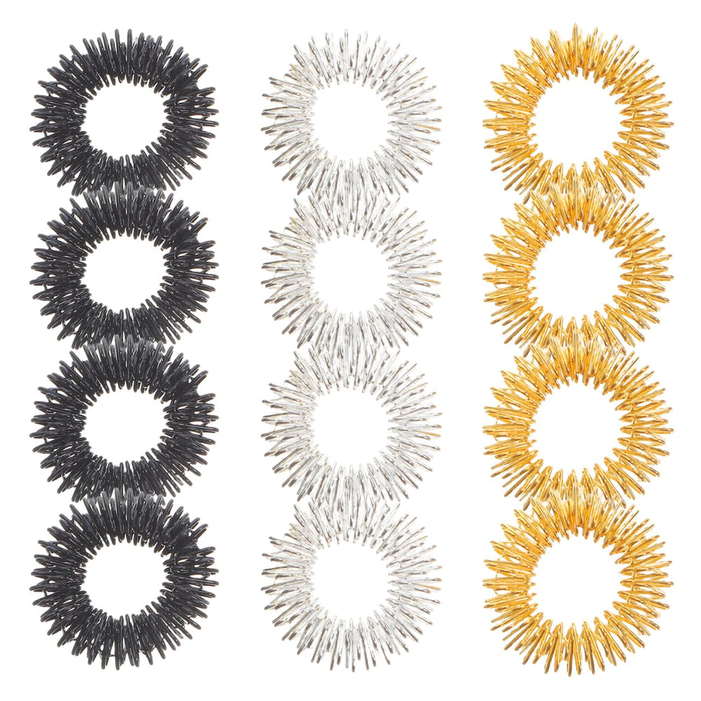 Golden 12-piece spiky sensory finger massage massager set