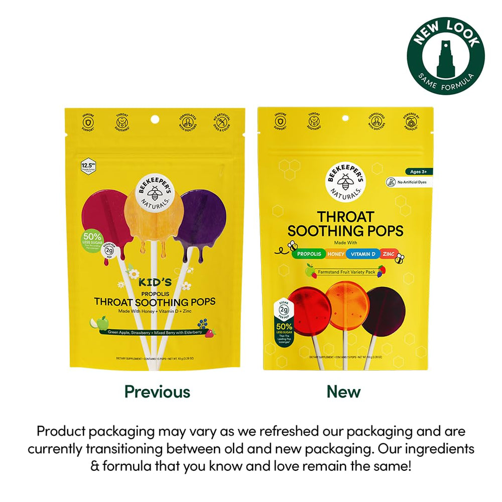 15-count box of Kids Throat Soothing Lollipops