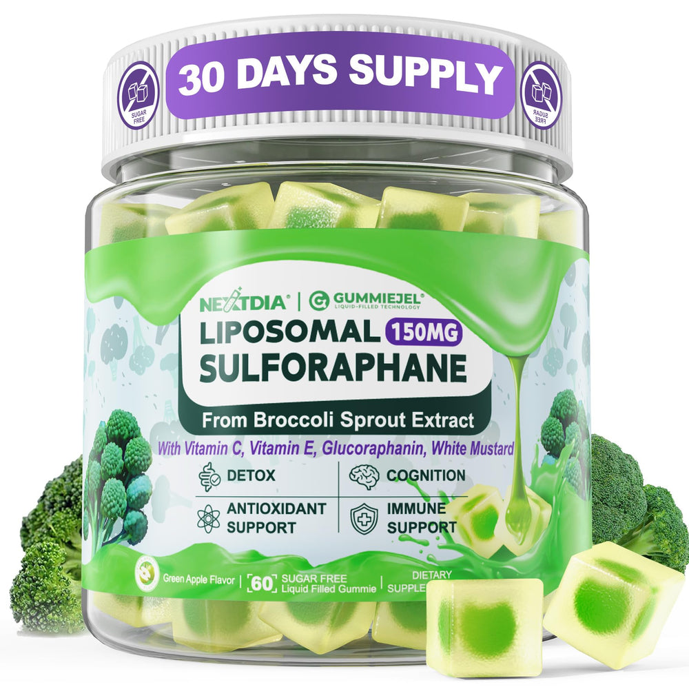 Bottle of 150mg Liposomal Sulforaphane Gummies