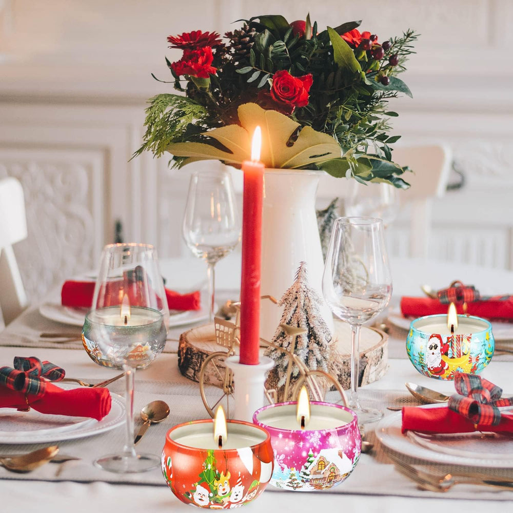 Reusable glass candle jars for decor after burning