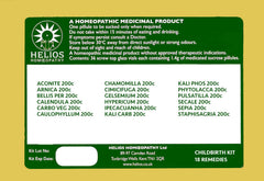 Compact palm-sized childbirth homeopathy kit