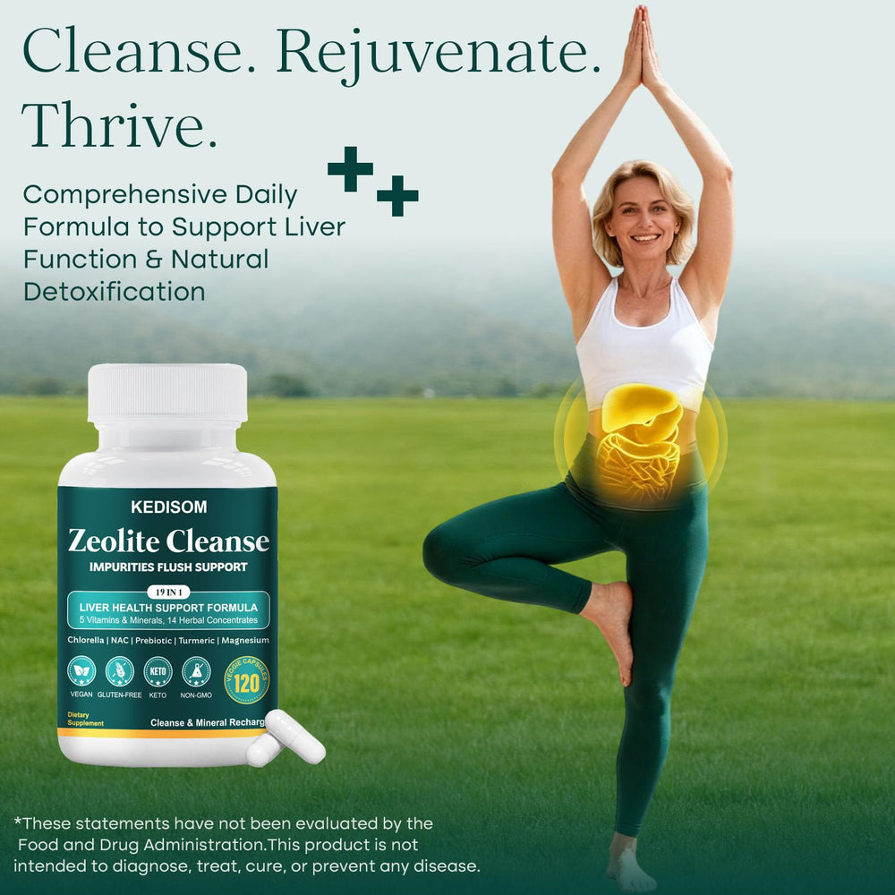 Graphic illustrating full-body detox with liver and kidney support