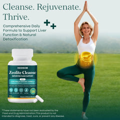 Graphic illustrating full-body detox with liver and kidney support