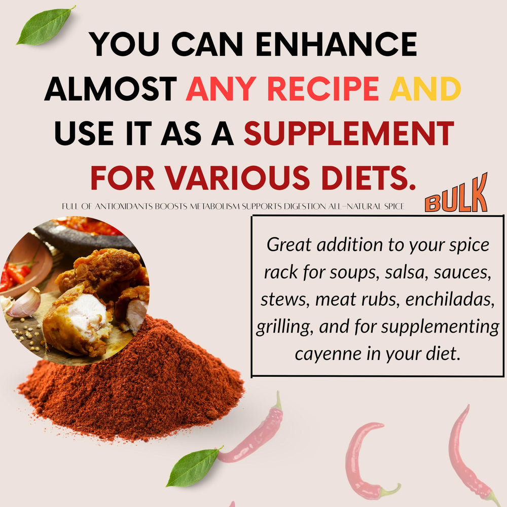 1 lb bulk cayenne pepper powder packaging