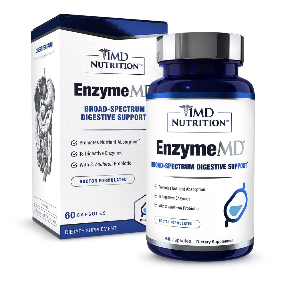 1MD Nutrition EnzymeMD digestive enzyme capsules supporting meal comfort