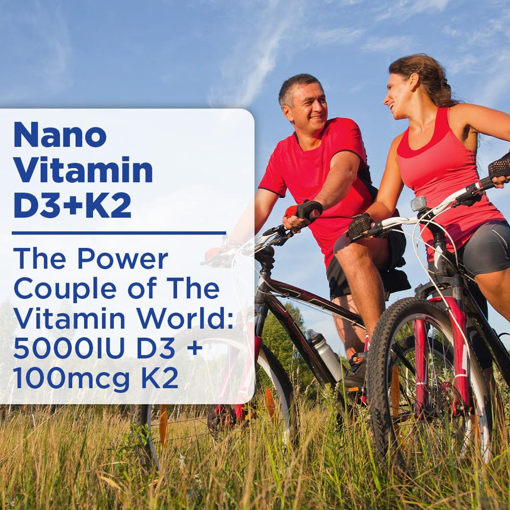 Dropper releasing 1 mL of Nano Vitamin D3+K2 liquid