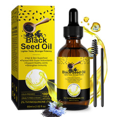2.02 fluid ounce bottle of black seed oil
