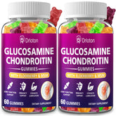 Front view of 2-pack glucosamine chondroitin gummies with elderberry