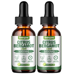 Front view of 2-pack Citrus Bergamot Liquid Drops bottle