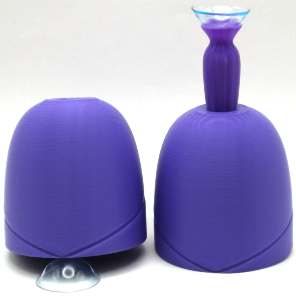 Purple 2-pack scleral lens applicator tool with Dome Dock Mini