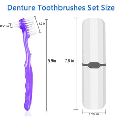 Second brush in the set with ergonomic design and bristles