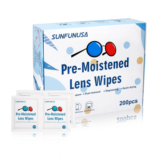 200 count lens cleaning wipes pack
