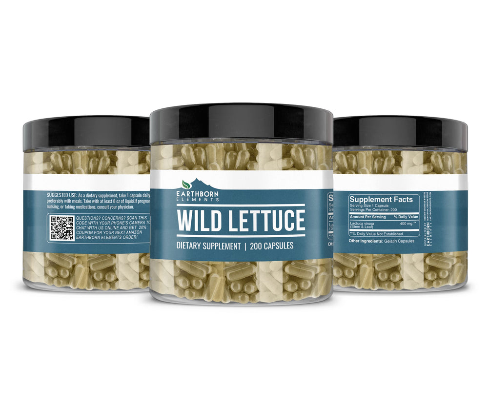 200-day supply of Wild Lettuce capsules