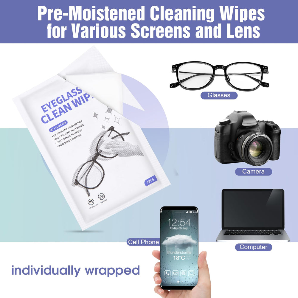 Wipes used on camera lens or phone screen