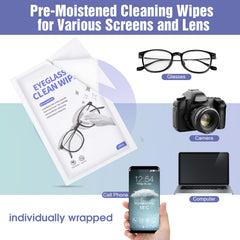 Wipes used on camera lens or phone screen