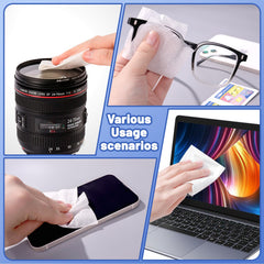 Versatile wipes suitable for camera lenses and monitors