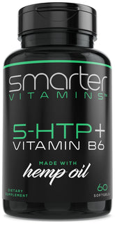 Bottle of 200mg 5-HTP + Vitamin B6 Extended Time Release 60 softgels (hero image)