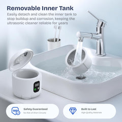 Includes cleaning tray, brush, and tweezers