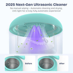 Integrated UVC light for enhanced cleaning