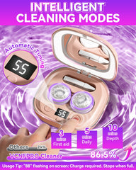 3-in-1 multifunctional design: cleaning, mirror, and storage