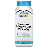 Product image: 21st Century Cal Mag Zinc + D Vitamin 90 Tablets Pack of 2 - front label