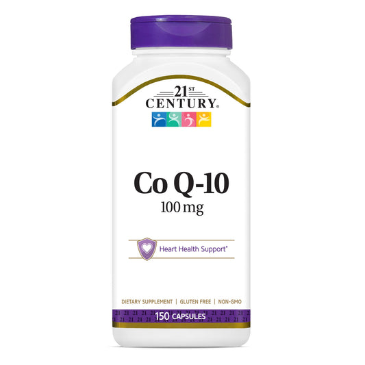 21st Century CoQ10 100 mg 150 capsules bottle label