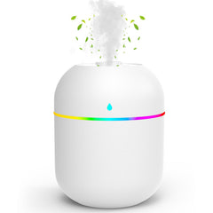 Close-up of 220ml mini essential oil diffuser for desk