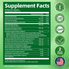 Product bottle with 120 capsules in view