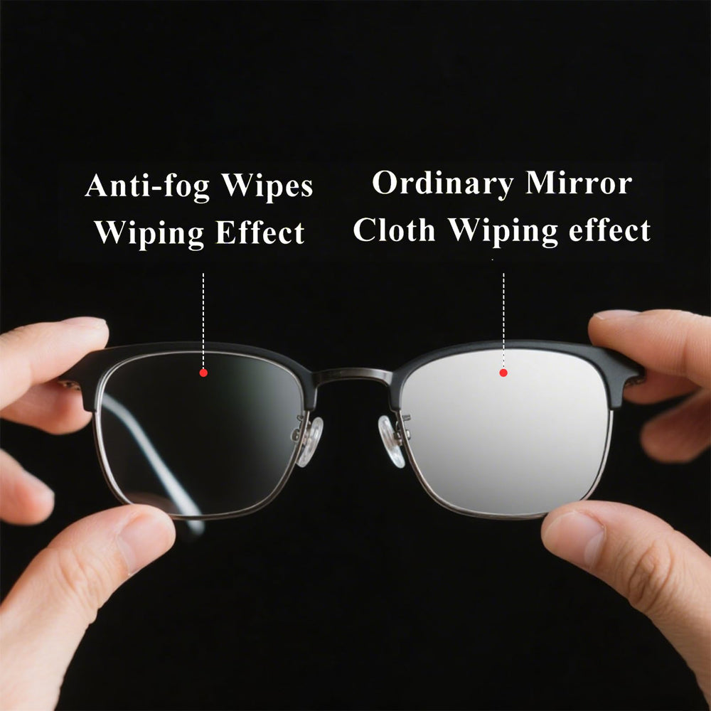 One wipe provides up to 24 hours of fog-free performance
