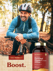 250 softgels bottle resting on a wooden surface