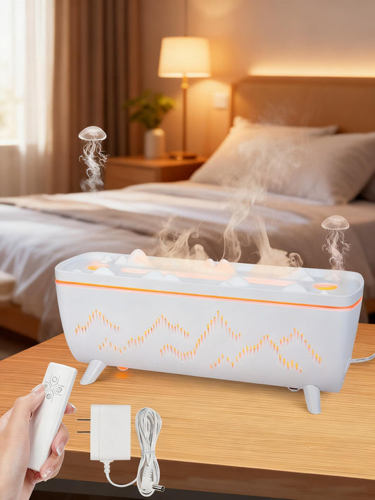 280ml volcano jellyfish diffuser with two ring mist outlets