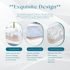 Secure dual-compartment lens storage for Ortho-K lenses