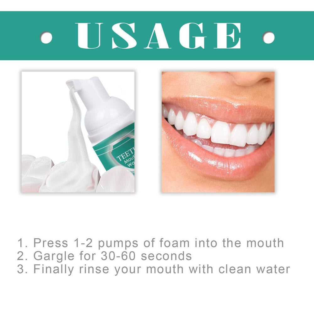Microfoam whitening technology lifting stains from enamel