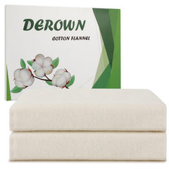 Two-piece organic cotton flannel for castor oil pack