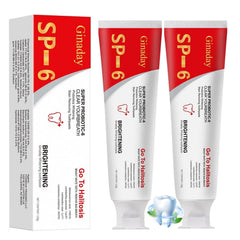 Front view of 2-piece SP-6 Probiotic Whitening Toothpaste set