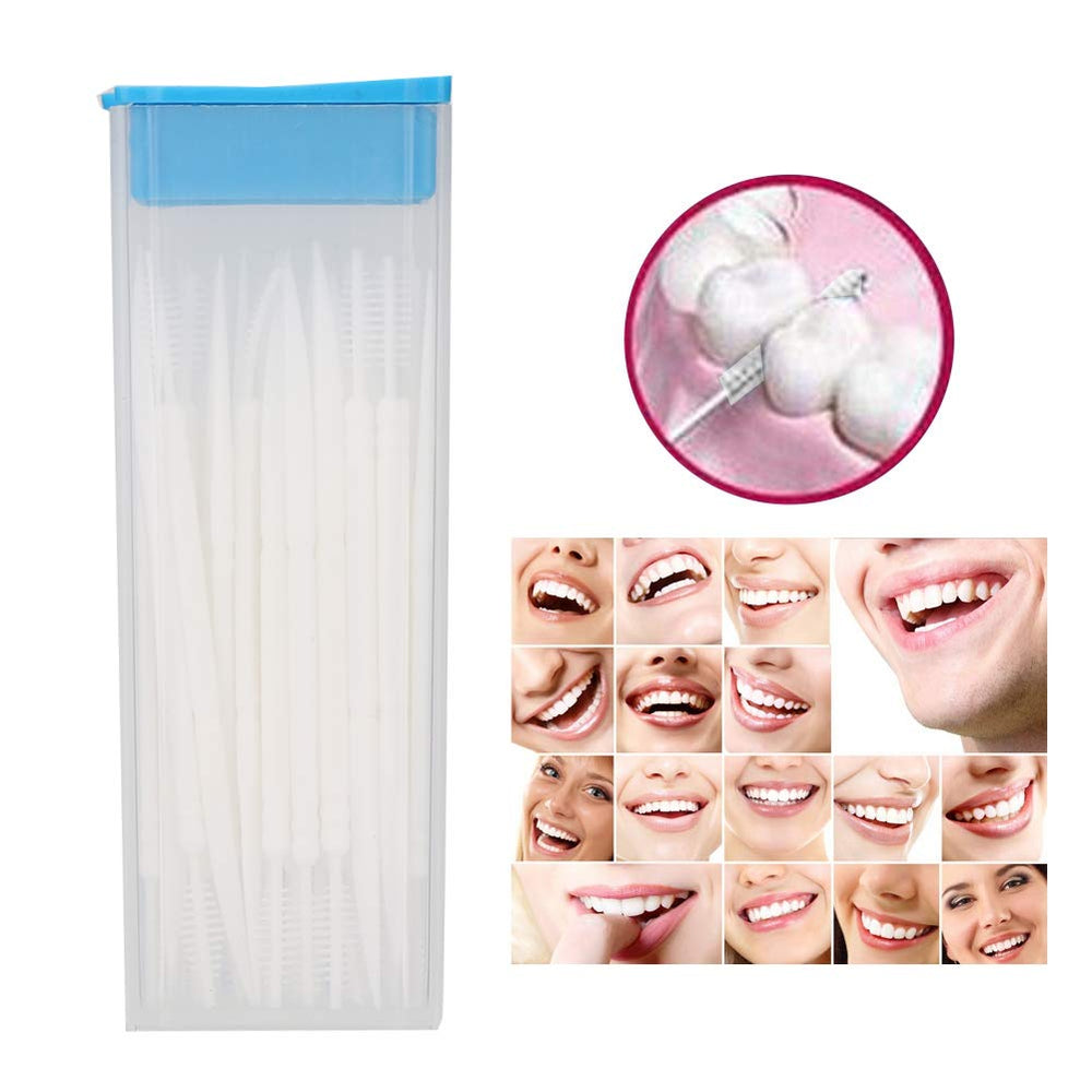 Wide-angle view of dental flosser set