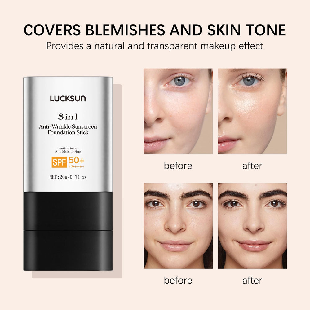 3-in-1 foundation stick packaging with built-in mirror style applicator