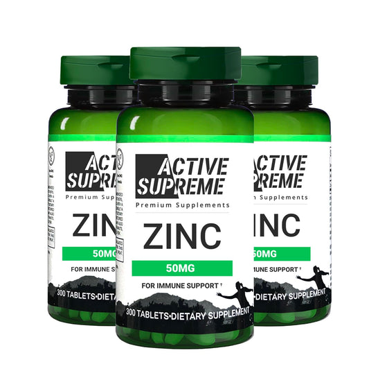 Front view of 3-pack Zinc Citrate 50 mg packaging