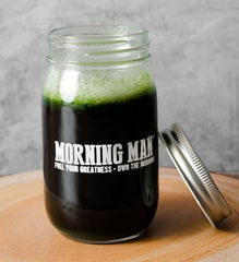 30 servings on Morning Man Greens packaging
