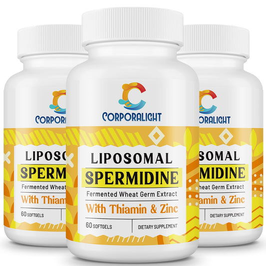 Close-up of a 30mg spermidine softgel