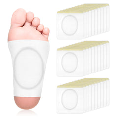 Full 30-pack of white disposable castor oil patches