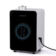 365FEEGD diffuser front view in white, ideal for wide-area fragrance in hotels.